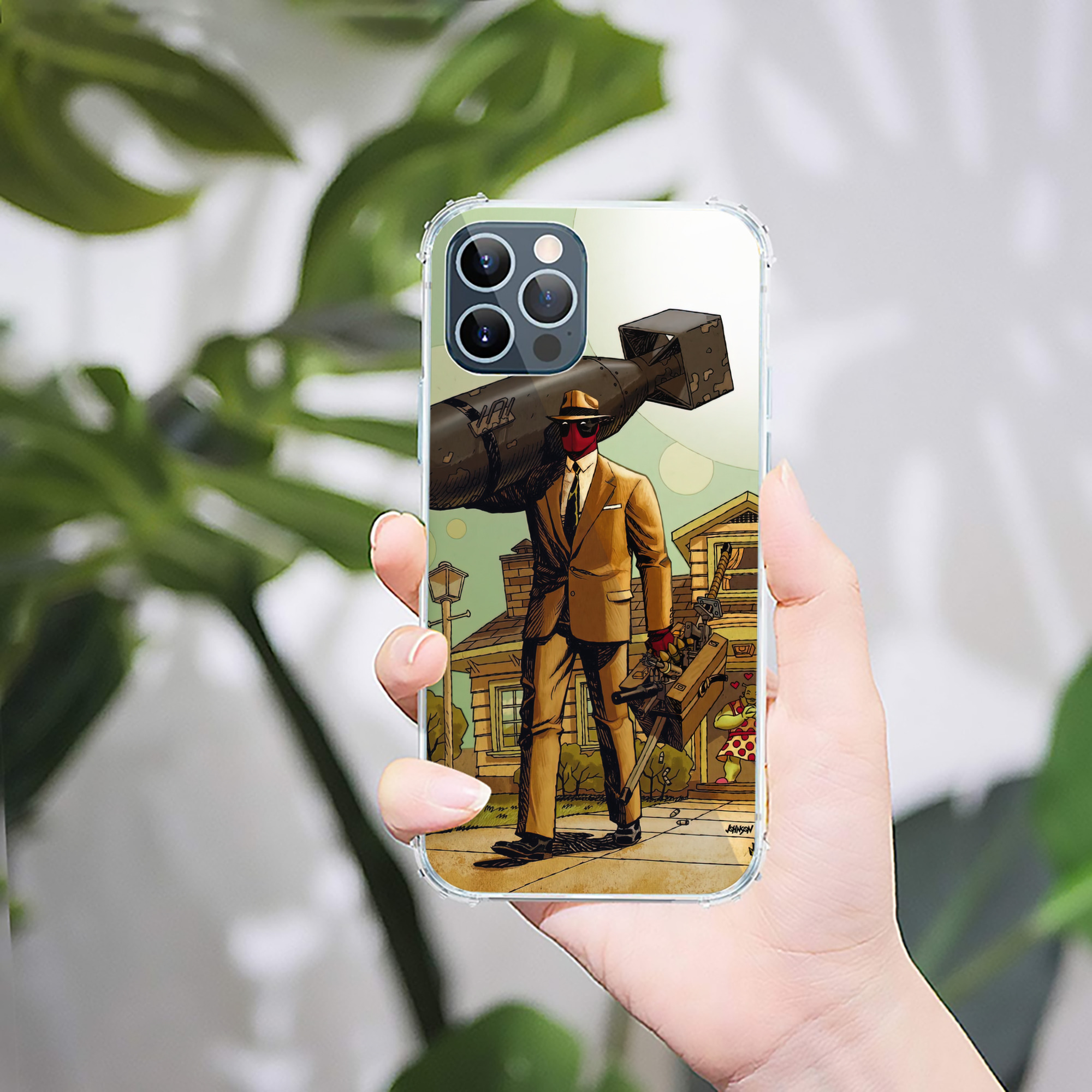 （画像用） Deadpool デッドプール 【iPhone 12シリーズ対応】透明スマホケース（クリアソフトケース）
